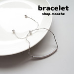 【ブレスレット】1個入り　スライドチェーン　フリーサイズ　シルバー　アクセサリーパーツ
