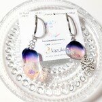 ☆SALE☆ イヤーカフ  冬 雪の結晶 アシンメトリー ロジウムメッキ ニッケルフリー加工