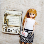 シックホワイトコーデ 22㎝ドール服