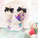 【1/20 20時販売】バタフライピーの耳飾り🦋.*˚(イヤリング・ピアス変更可)