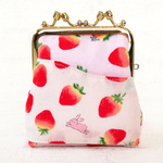 がま口/ふた口がま口/ふた口財布/がま口ポーチ/がま口財布/コインケース🍓いちご