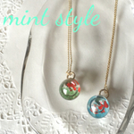 ガラスドーム【金魚鉢】ネックレス