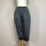 クロップドパンツ◆ソフトデニム◆ヴィンテージ×茶リブ　フリーサイズ