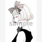 545. teatea.オリジナル 人物ステッカー