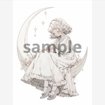 562. teatea.オリジナル 人物ステッカー