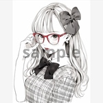 572. teatea.オリジナル 人物ステッカー
