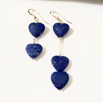 14kgf☆heart Frosted lapis lazuli（ハート フロステット ラピスラズリ）ネイティブ☆天然石☆blue