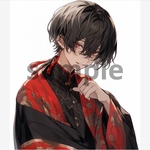 604. teatea.オリジナル 人物ステッカー