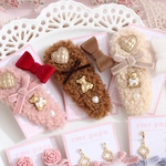 【限定販売 1点ずつ】プードルファーのくまちゃんヘアクリップ🎀🧸