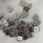 20pcs ステンレス スクエア シルバー ビーズ