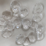 clear flower beads