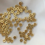 50pcs 真鍮 petit metal beads gold