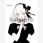 660. teatea.オリジナル 人物ステッカー