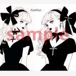 665. teatea.オリジナル 人物ステッカー