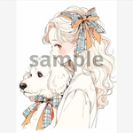 685. teatea.オリジナル 人物ステッカー