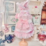 SALE  完成品限り　プリンセス　おひな祭りワンピース　アリスなりきりワンピースドレス　うさぎ🐰耳ヘッドドレス付き　