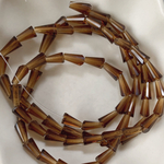 1連 52センチ brown cone glass beads