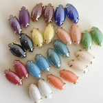 《26コ入り》6×12mm リーフ　カラーMIX 陶器素材