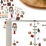柔らかクリスマスシールシート　|  ステッカー　|  クリスマス　|   手帳　|