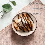 ミニチュアスイーツ　チョコバナナパンケーキ