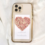 【再販】【全機種対応】スマートフォン インナーシートスマホケース iPhoneケース 花 シンプル ドライフラワー 挟む　シートスマホ 中 入れる 紙