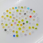 1271    ガラスビーズ　カラフル　単色　6〜8mm