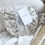vintage flower frill bib