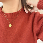 再販❣️つけっぱなしokステンレス製ローズコインドットチェーンネックレス  コインネックレス　アンティーク調　大人ファッション　大人女子　大人カジュアル　30代　40代　50代　ママ　