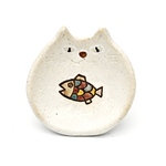 カラフル魚の猫小皿