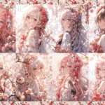 デザインペーパー　SAKURA GIRL コラージュシート