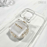 〖全機種対応〗CLASSY 上品お洒落 香水ボトル型 グリップ ソケット付き スマホケース スマホスタンド クリアカバー