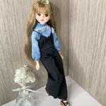 リカちゃん服　3点セット　トップス・コンビネゾン・ピアス