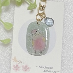 キラキラ☆アキクサインコ キーホルダー
