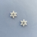 イヤリング交換OK＊ネックレス・ピアスのセット使いがオススメ＊イヤリング交換OK＊スワロフスキーパールの淡雪ピアス