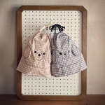 わんこ巾着 お着替え袋【ギンガムチェック】