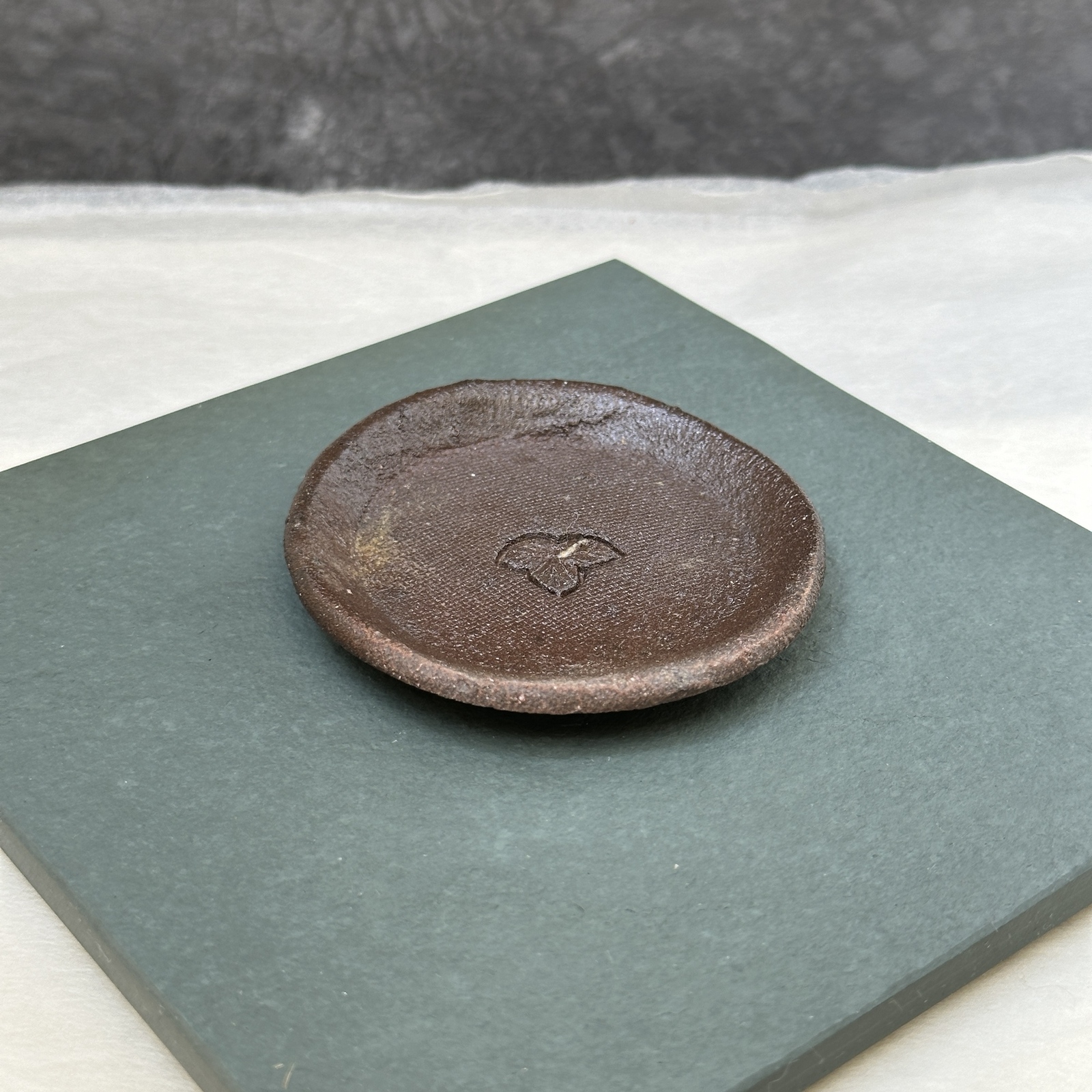 【2501】98.プレート…備前焼 備前窯変角皿 Bizen square plate | 備前焼 金重潤平