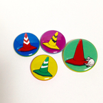 コーンとゆるかわネコさんの缶バッヂセット