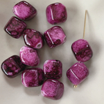 20pcs tourmaline taste beads magenta