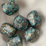 8pcs antique  matte style column beads gold 