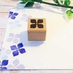 北欧スタンプ③あじさいはんこ
