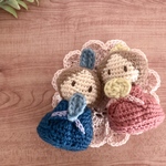 おひなさまのあみぐるみ　雛人形　親王飾り　お内裏様とお雛様