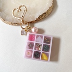  【1-15】HAPPYチョコBOX♡シャカシャカキーホルダー　シャカシャカ　シャカシャカ　レジン　チョコレート　バレンタイン