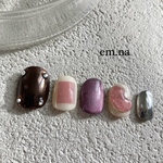 メッシュ あみあみ ネイル 赤