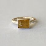SALE＊古代スタイル＊天然スフェーン　指輪＊8号　SV 