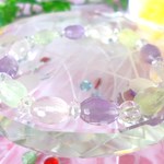 ★宝石質★パステルカラー★ プレナイト★アメジスト★ ローズクォーツ♪