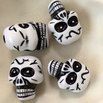 8pcs  ガイコツ ビーズ ハロウィン アクリルビーズ