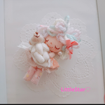 ふわふわちゃんとおさるさん♡ドールチャーム♡ドール♡フェルト♡