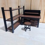 ミニチュア◆作業台セット◆ドールハウス　