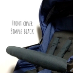ベビーカーフロントカバー　BLACK