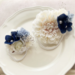 New!セレモニー  親子セット 2wayコサージュ　Ivory